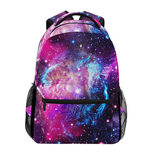 Sac à dos Galaxy violet, bleu et rose pour le collège