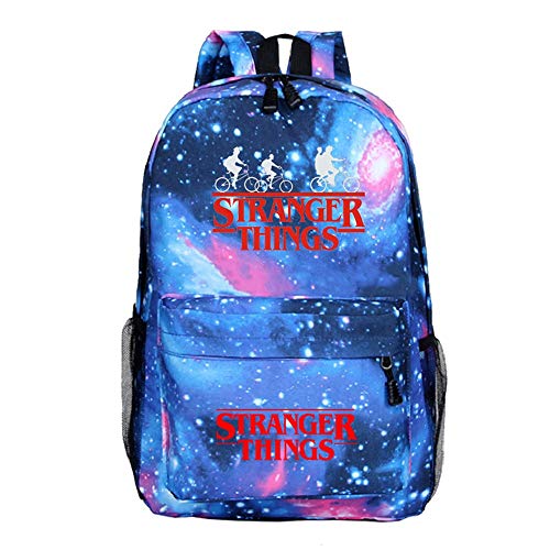 Sac à dos Galaxy violet, bleu pour le collège Stranger things