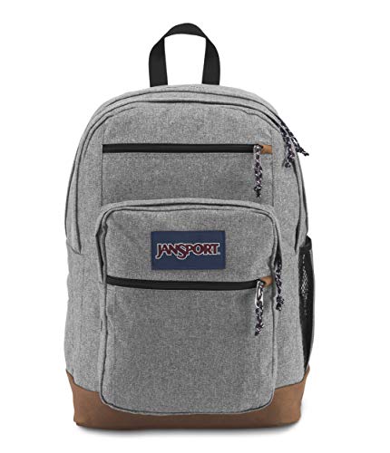 Sac à dos JanSport étudiant look vintage gris et marron