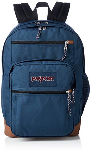 Sac à dos JanSport Superbreak bleu et marron look vintage