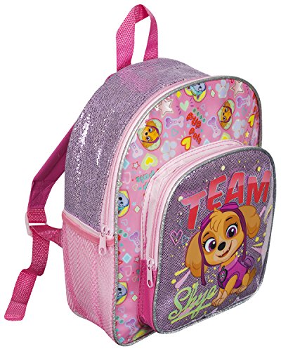 Sac maternelle fille Patrol mauve paillettes