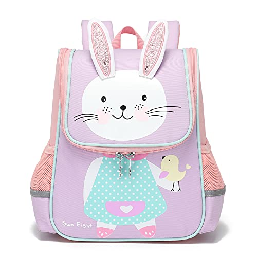 Sac à dos maternelle lapin avec oreilles 3D pour fille