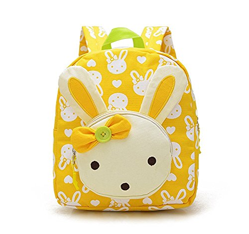 Petit sac à dos maternelle lapin jaune pour fille