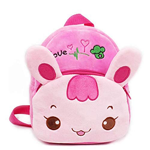 sac à dos maternelle lapin rose tout doux fille