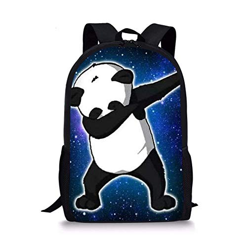 Sac à dos école enfant CP primaire Animal Panda Hip Hop  Bleu