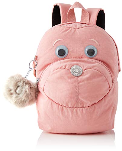 Cartable rose sac à dos scolaire Faster de Kipling avec pompon