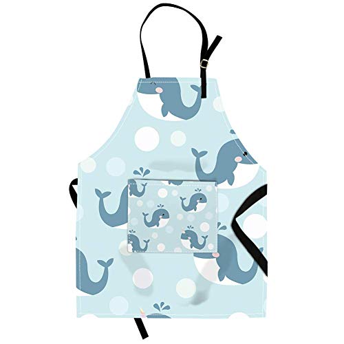 Tablier sans manche ajustable pour enfant idéaux pour craft et cuisine Fantaisie avec baleine ou autre animal