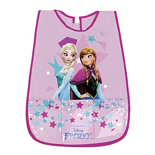 Tablier Frozen Elsa et Anna sans manche mauve pour enfant idéaux pour craft et cuisine 