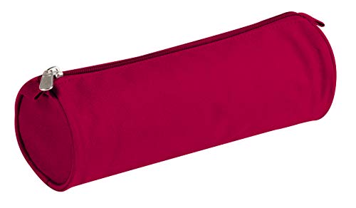 Trousse basique en tissu  Clairefontaine bronze rouge