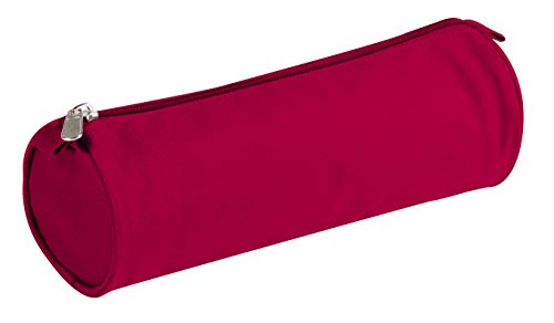 Trousse basique en tissu Clairefontaine bronze rouge