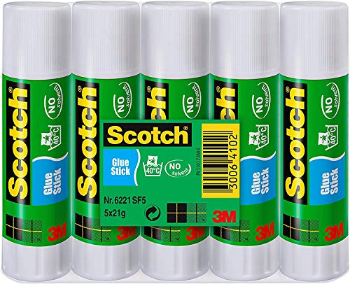 Tube de colle format 20 grammes vendu par lot de 5 Scotch sans solvant