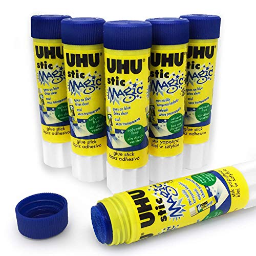 Tube de colle Bic Magic UHU sans solvant 8 grammes, vendu par lot de 6